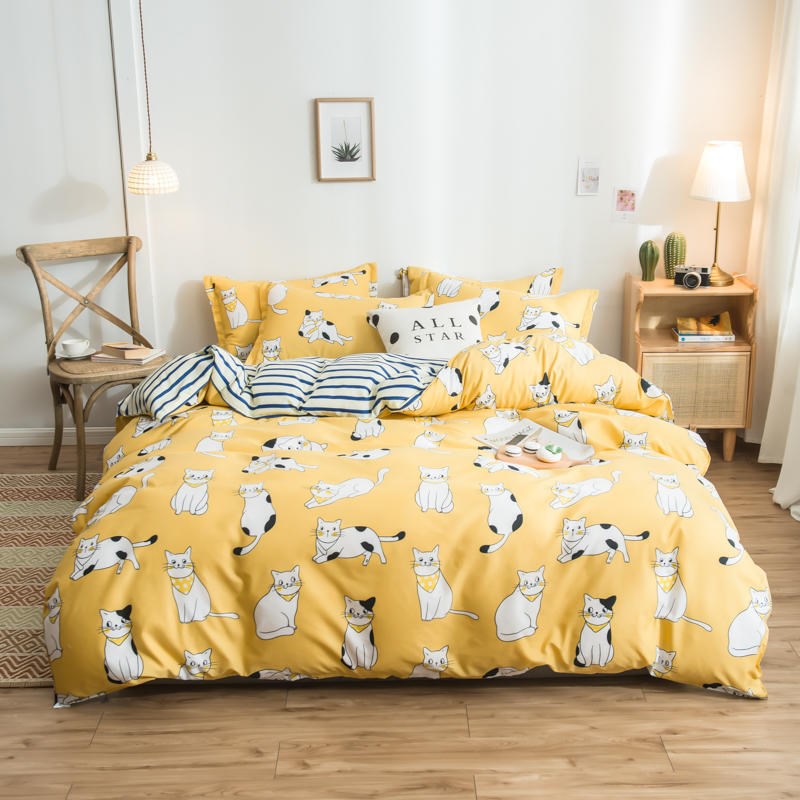 Printed Cotton Duvet Cover | Single, Double & King Sizes