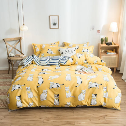 Printed Cotton Duvet Cover | Single, Double & King Sizes