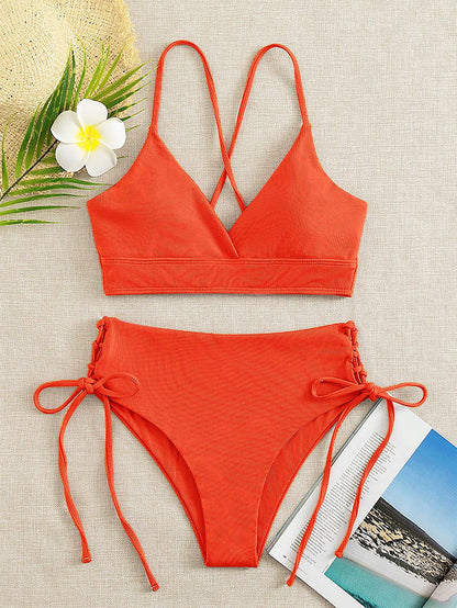 Women's Split Bikini Set – Two-Piece Swimsuit | 13 Colours