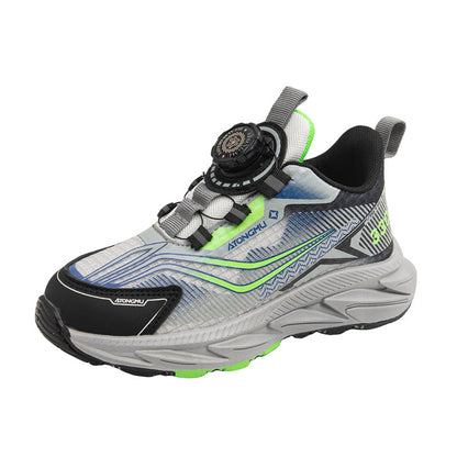 Kids' Breathable Snap-Button Casual Shoes | Age 4-16 | Sizes 26-37
