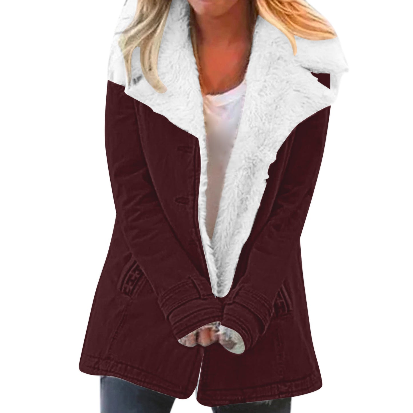 Women's Fleece-Lined Padded Jacket | 13 Colours, Sizes S–5XL