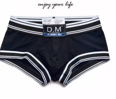 Men's Quick-Dry Striped Boxer Briefs