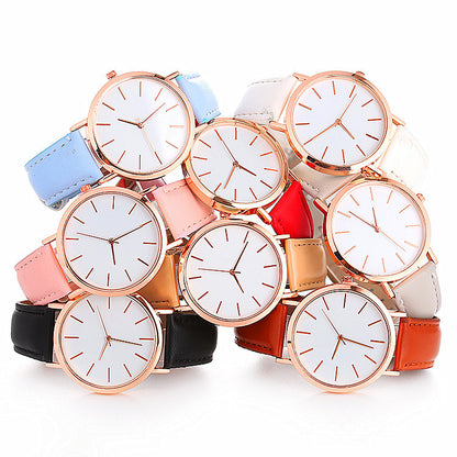 Women's Slim Quartz Wristwatch | Simple Elegant Dress Watch in 8 Colours