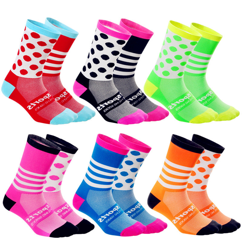 Nylon Cycling & Running Socks 11 Colours S & L