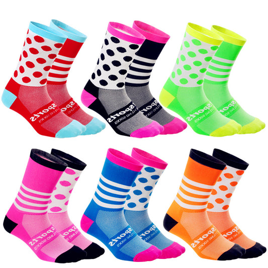 Nylon Cycling & Running Socks 11 Colours S & L