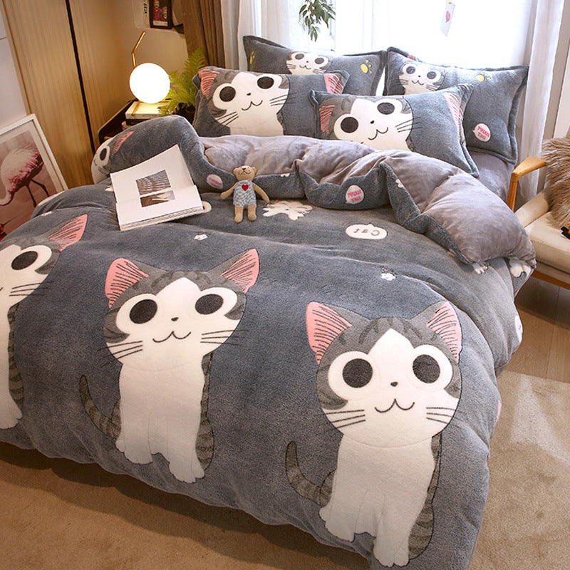 Double-Sided Milk Velvet Duvet Cover | 14 Designs