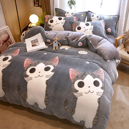 Double-Sided Milk Velvet Duvet Cover | 14 Designs