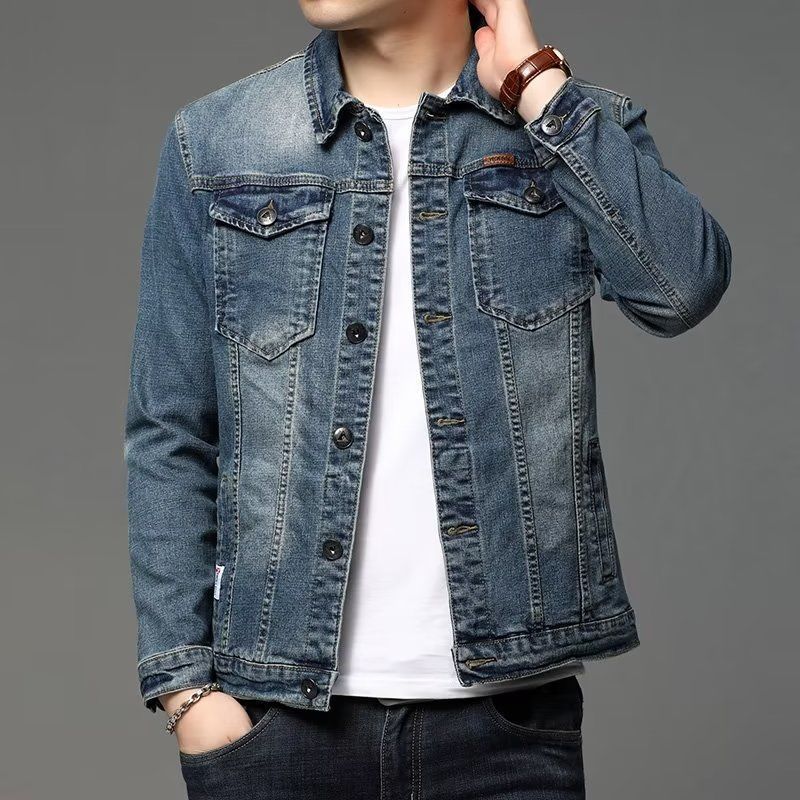 Men's Slim-Fit Denim Jacket | Cotton-Lined Casual Outerwear M–4XL