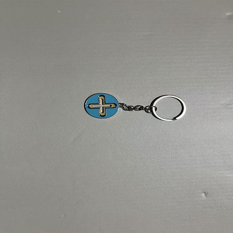 Colourful Zinc Alloy Pendant Keychain | Fashion Keyring