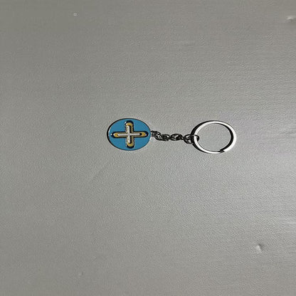 Colourful Zinc Alloy Pendant Keychain | Fashion Keyring