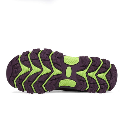 Breathable PU Mesh Low-Top Hiking Trainers - PHYLON Midsole Lace-Up