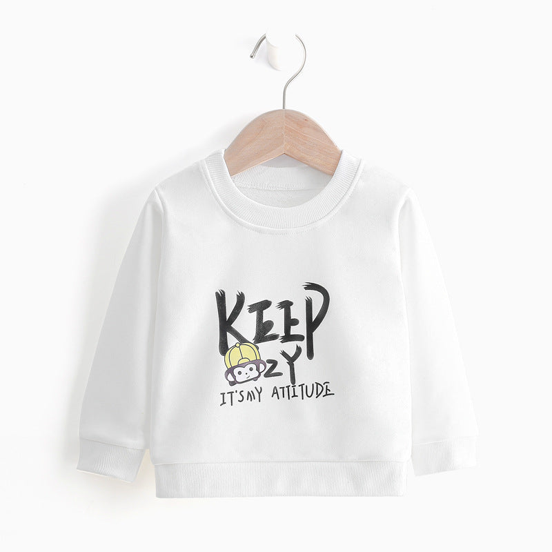 Children's Cartoon Cotton Sweatshirt Pullover | Kids Casual Top