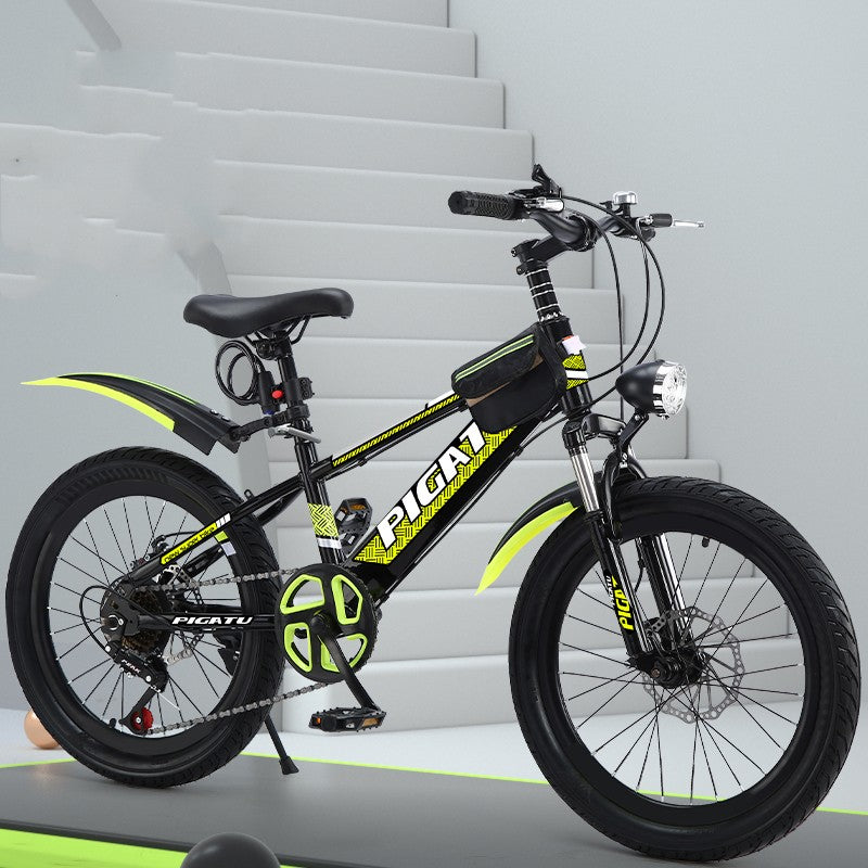 Children's Mountain Bike – Double Disc Brake Shock Absorbing 18", 20" & 22" Ages 8+