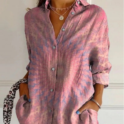 Women's Loose Fit Long Sleeve Cardigan Shirt | 13 Colours | XS–5XL