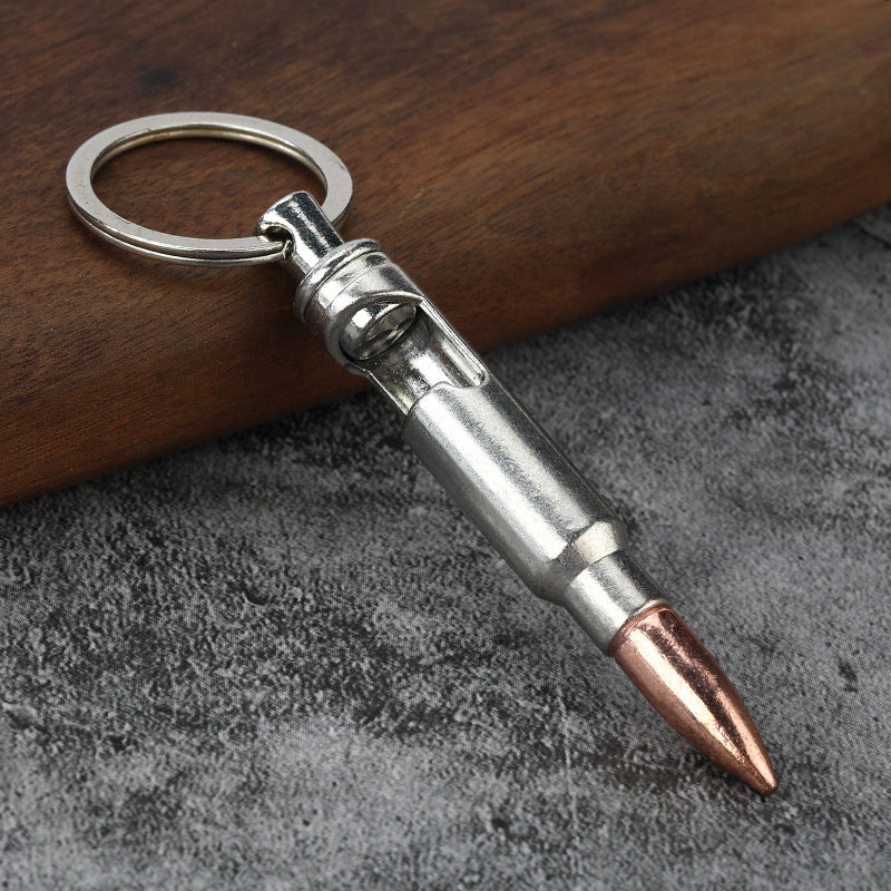 Bullet Bottle Opener Keychain | Zinc Alloy Creative Pendant | JP Collections