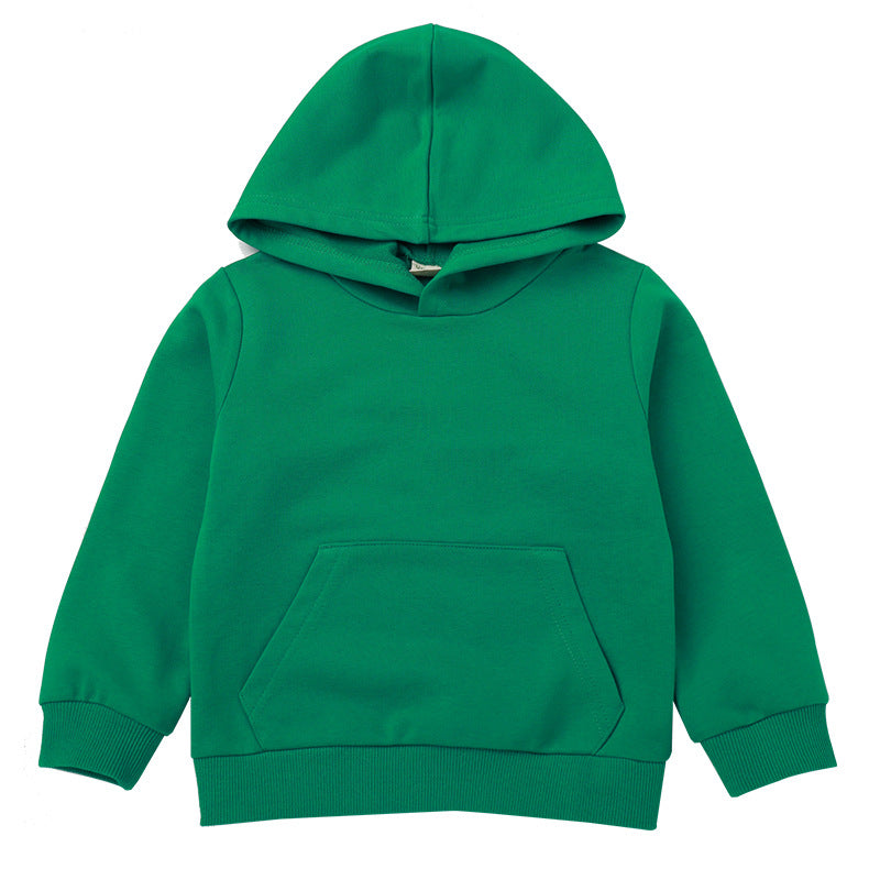 Children's 95% Cotton Hooded Sweatshirt | Kids Casual Hoodie 90-140cm
