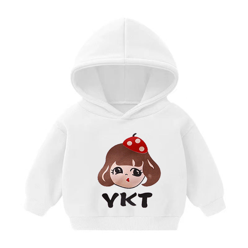 Kids Hooded Fleece Pullover Sweater – Unisex Long-Sleeve Top