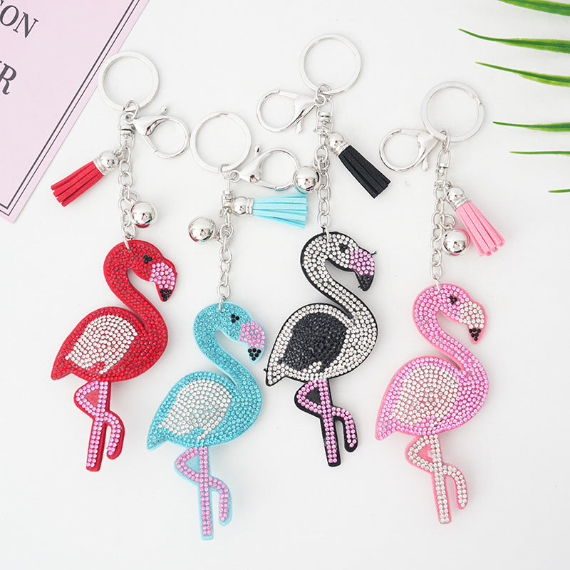 Crystal Tassel Keychain | Korean Fashion Alloy Bag Charm | 4 Colours