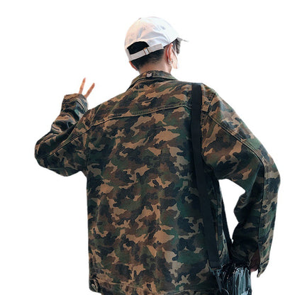 Men's Camouflage Denim Jacket | Cotton Casual Coat – JParker Collections