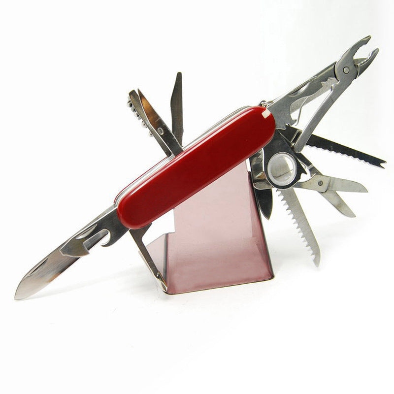 20-in-1 Stainless Steel Multi-Tool Pocket Knife – 91mm EDC Folding Knife Pliers, Saw & Scissors