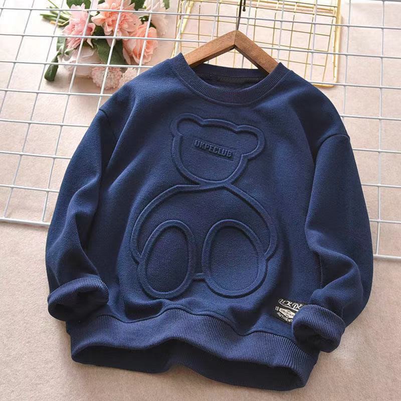 Children's Long Sleeve Cartoon T-Shirt | Standard & Plush Lined