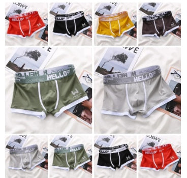 Men's Cotton Boxer Briefs Multi-Pack – Breathable Low-Waist Underwear