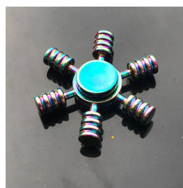 Rainbow Alloy Finger Spinner Fidget Toy | 19 Shapes to Collect