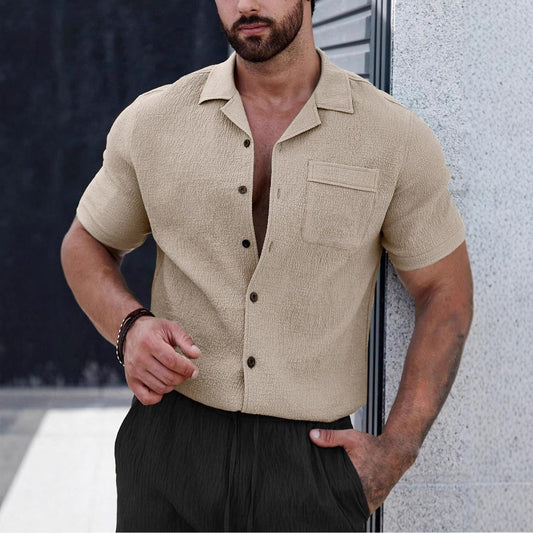 Men's Wrinkle-Resistant Short Sleeve Shirt | Business Casual