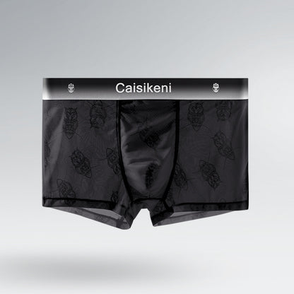 Men's Ice Silk Mesh Boxer Briefs – Quick-Dry Gradient Underwear
