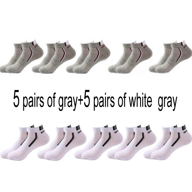 Men’s Cotton Moisture-Wicking Sports Socks – Single & 5-Pair Packs