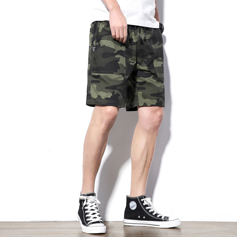 Men's Camouflage Cargo Trousers | Cotton Straight Leg with Belt M-5XL