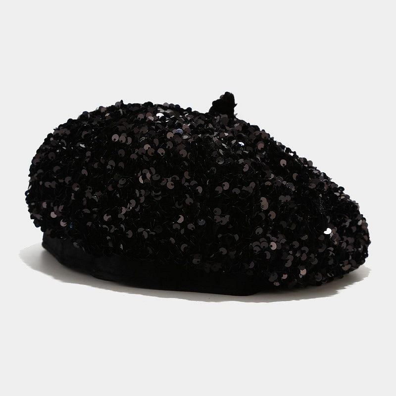 Women's Sequined Pumpkin Hat | Flat-Top Novelty Cap – 7 Colours