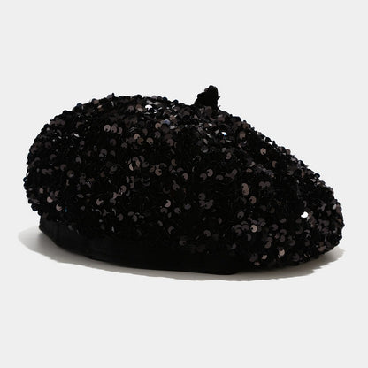 Women's Sequined Pumpkin Hat | Flat-Top Novelty Cap – 7 Colours