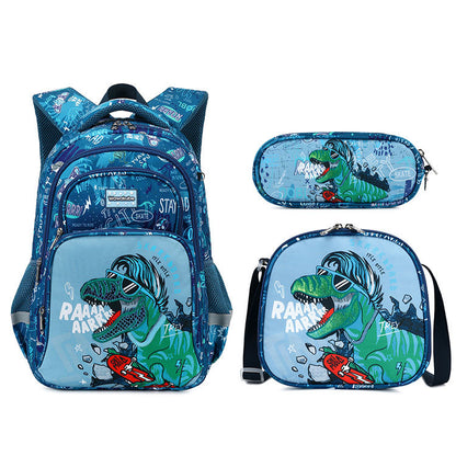 Kids' Animal School Backpack Set – Lightweight & Spine-Protection