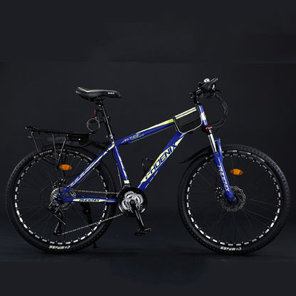 Carbon Steel Mountain Bike – Double Disc Brake 24" & 26" 24/27/30-Speed