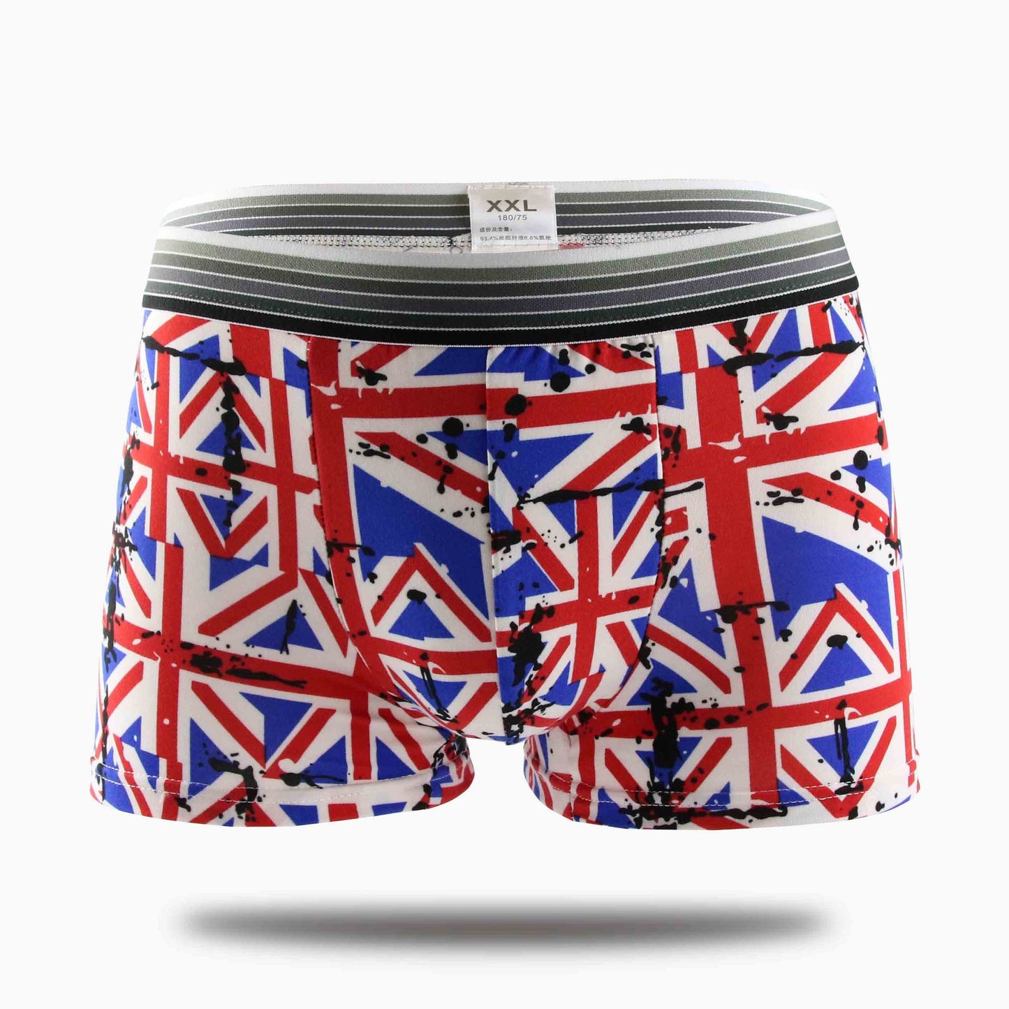 Men's Printed Milk Silk Boxer Shorts L–XXL