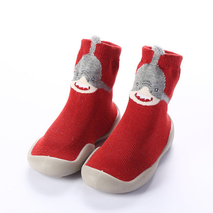 Baby & Toddler Soft-Sole Non-Slip Indoor Shoes | Breathable Cotton Letter Print Shoes
