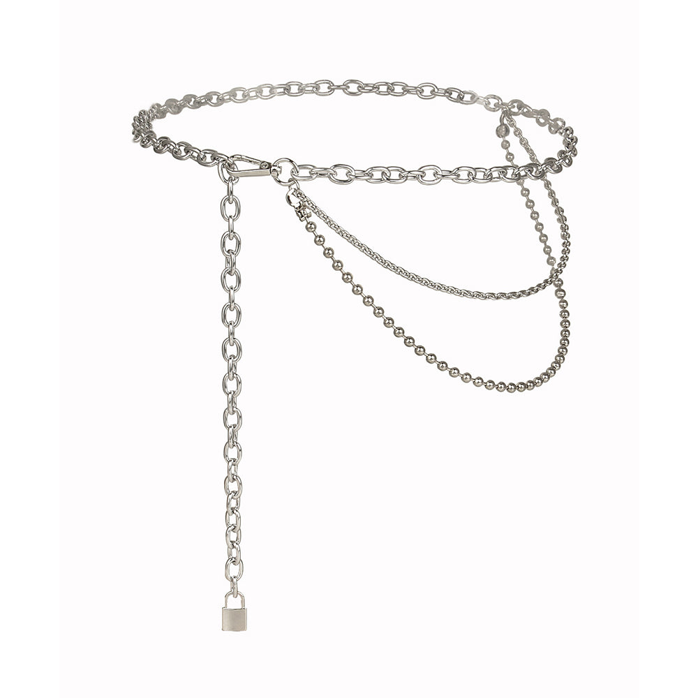 Women's Multilayer Waist Chain – Hip Hop Punk Body Jewellery, Gold & Silver