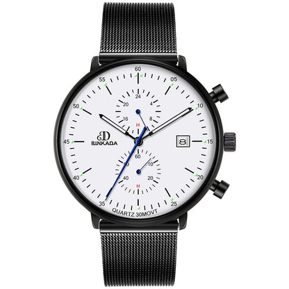 Men's Luminous Waterproof Sports Quartz Watch – 4 Styles