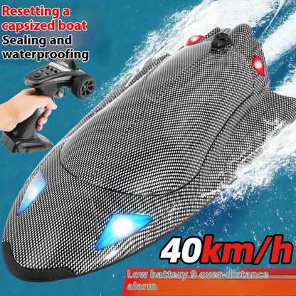 Twin-Turbo RC Racing Speedboat | 40KM/h Remote Control Boat