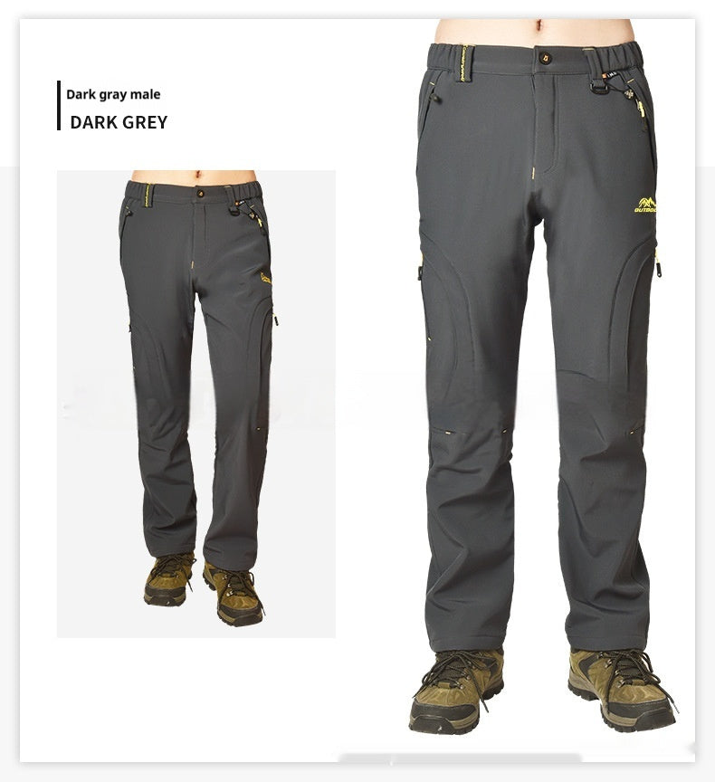 Waterproof Fleece-Lined Outdoor Trousers | Hiking & Climbing Pants