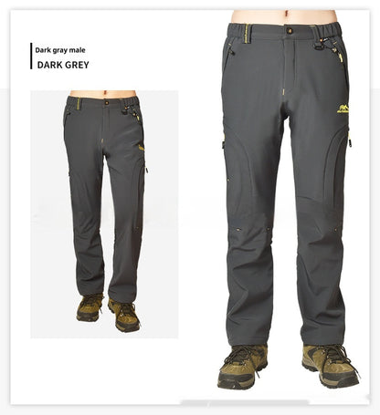Waterproof Fleece-Lined Outdoor Trousers | Hiking & Climbing Pants
