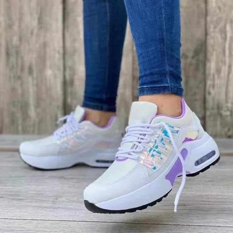 Women's Mesh Lace-Up Low Heel Sneakers | 7 Colours, EU 35–43