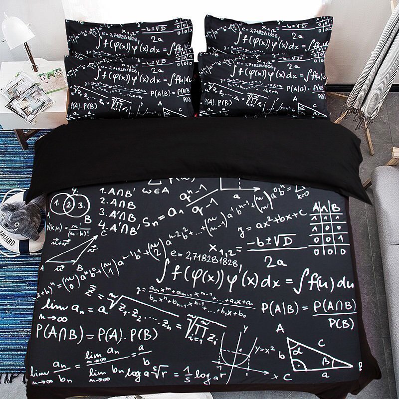 Cartoon & Anime Print 4-Piece Bedding Set – 7 Designs, 3 Sizes