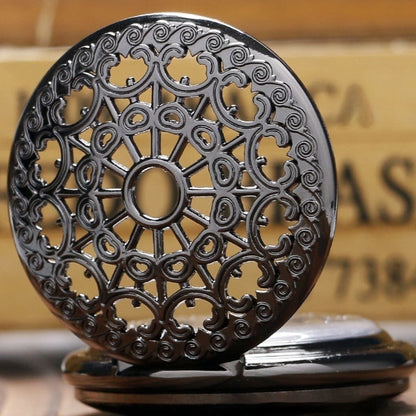 Retro Spider Web Flip Mechanical Pocket Watch – Antique Style