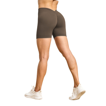 Women's Seamless Bum Lift Yoga Shorts | Back V Design | 6 Colours