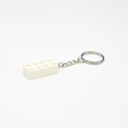 Mini Building Block Keychain Pack of 30 | ABS Brick Pendant | JP Collections