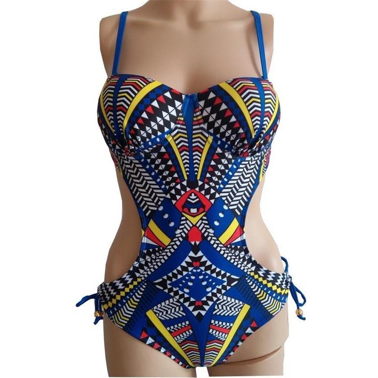 Women's Printed One-Piece Swimsuit | Fashion Swimwear S–XL
