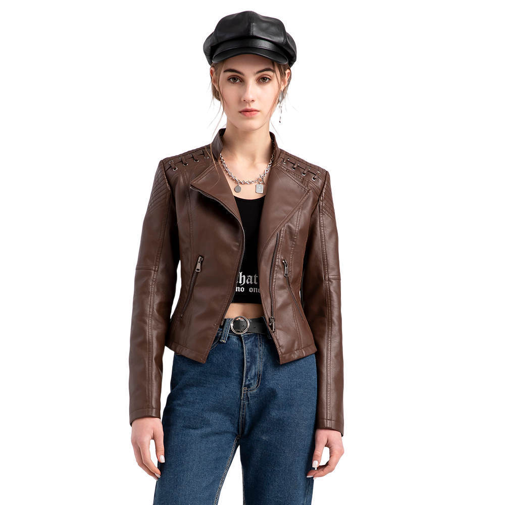 Women's Faux Leather Short Jacket | Slim Fit in 6 Colours