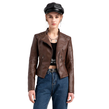 Women's Faux Leather Short Jacket | Slim Fit in 6 Colours